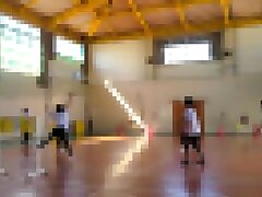 taiikukan03 Sizzling Asian Beauty in Fishnets Gets Intensely Pleasured