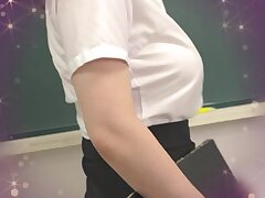 HUNTB-634 Glasses-clad Japanese Beauty Relishes Heated Sexual Pleasure Moments